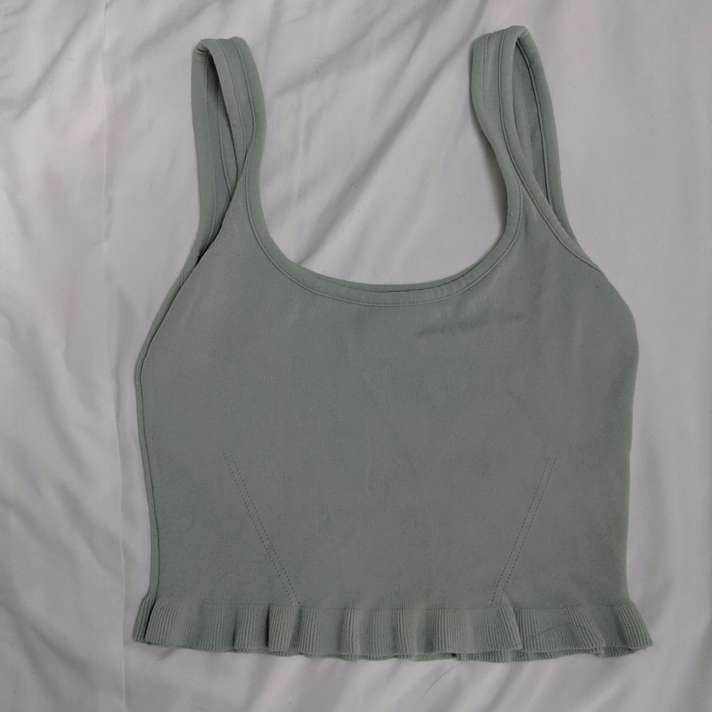 Zara Seafoam Top
